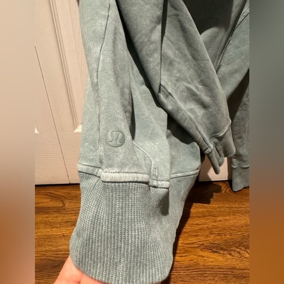 LULULEMON Scuba Pullover green tie dye hoodie (size 4) - Picture 5 of 6